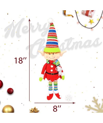 Red Elf Plush Christmas Stuffed Toys Adorable 18 Inches Girl Elves Holiday Xmas Characters for Family Home Party Decoration $...