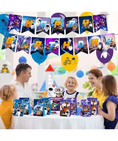 12pcs Robot Party Favor Gift Bags for Robot Birthday Party Decorations Supplies $24.65 Kids' Party Favor Sets