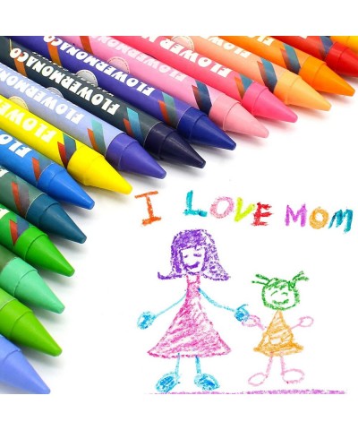 Large Crayons for Kids Ages 2-4 36 Colors Nontoxic Crayons for Toddlers Easy to Hold Washable Toddler Crayons Safe for Babies...