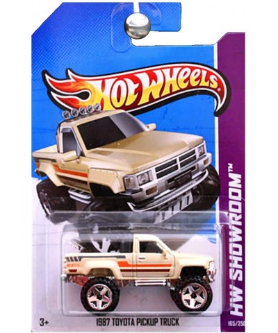 2013 Hw Showroom - 1987 Toyota Pickup Truck - Tan $57.97 Kids' Play Trucks