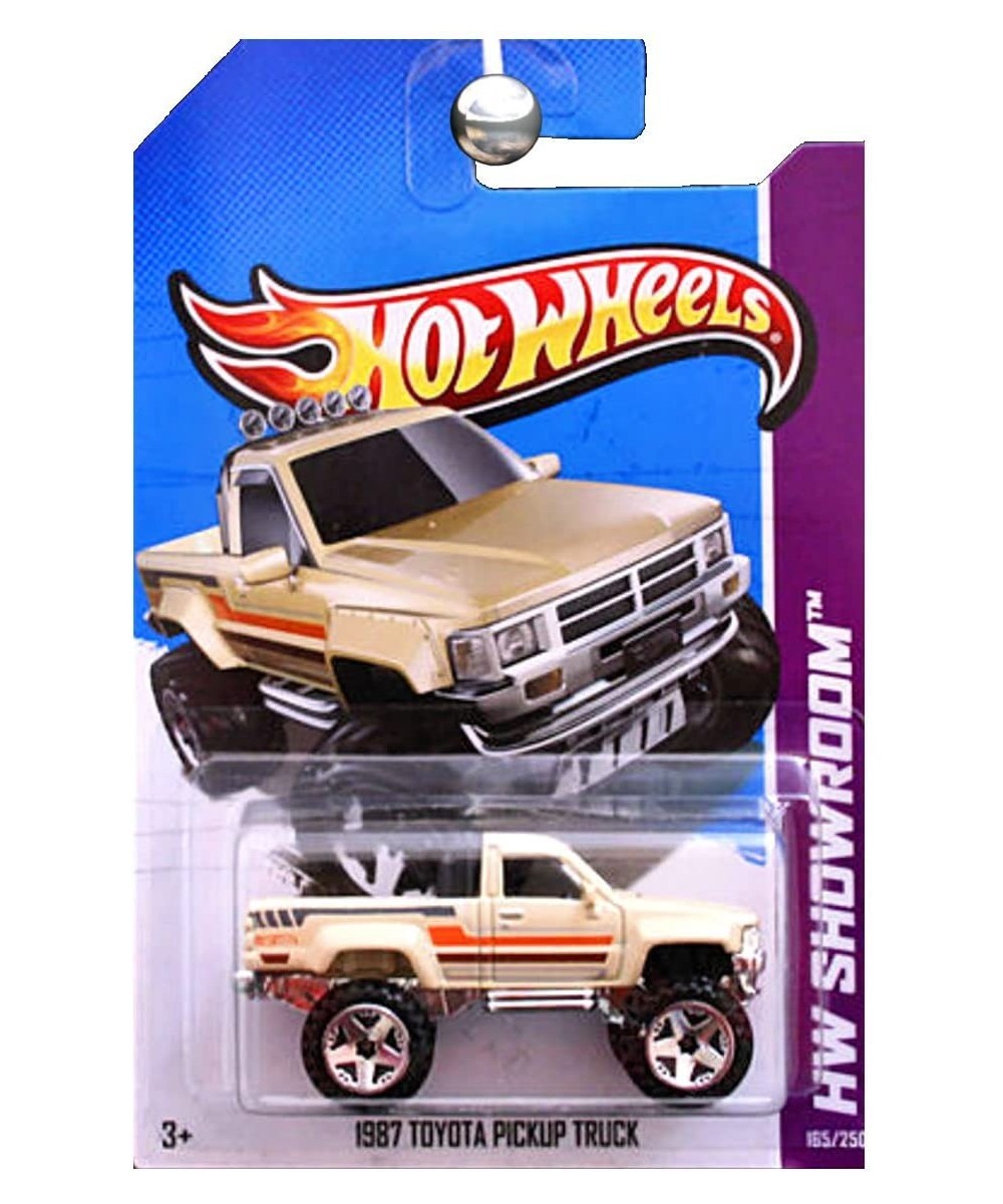 2013 Hw Showroom - 1987 Toyota Pickup Truck - Tan $57.97 Kids' Play Trucks