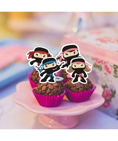 Ninja Girl Party Decorations Birthday Party Supplies For Ninja Girl Party Supplies Includes Banner - Cake Topper - 12 Cupcake...