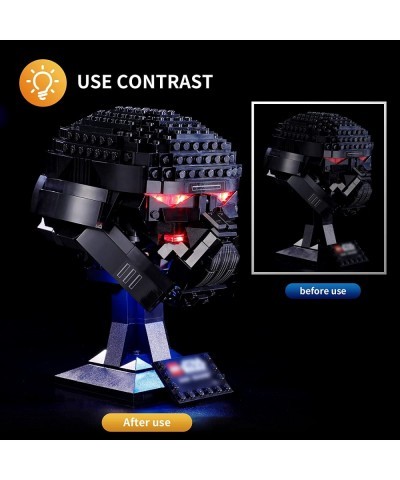 LED Light for Lego 75343 Star Wars Dark Trooper Helmet Model Design and Configuration Compatible with Model 75343 (LED Light ...