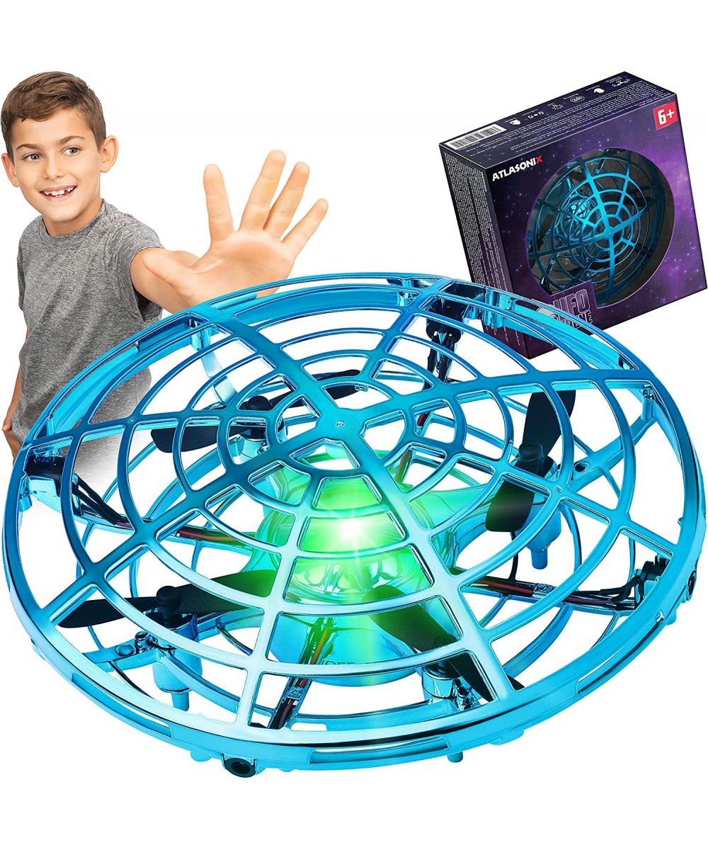 UFO Mini Hand Drone for Kids - Hand Controlled Motion Sensor Flying Toy with LED Lights for Indoor Play - Safe Shell Design -...