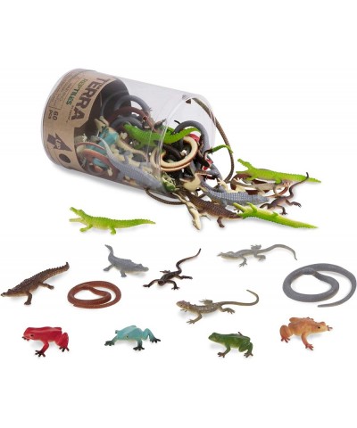 – Reptiles In Tube – Assorted Reptile Animal Toys For Kids 3+ (60 Pc) $20.92 Play Figure Playsets