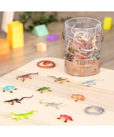 – Reptiles In Tube – Assorted Reptile Animal Toys For Kids 3+ (60 Pc) $20.92 Play Figure Playsets