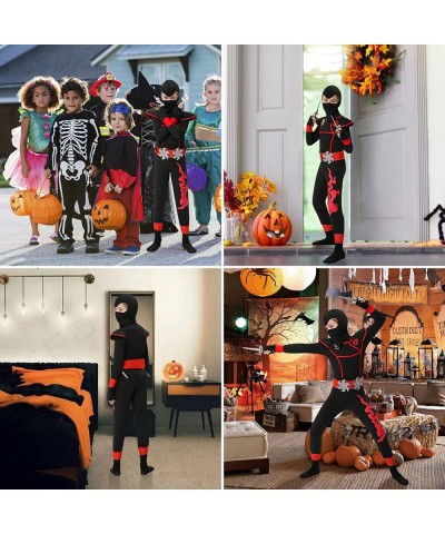 Boys Ninja Costume for Kids Halloween Dress Up Party Ninja Muscle Costume with Ninja Foam Accessories Toys $24.61 Kids' Costumes