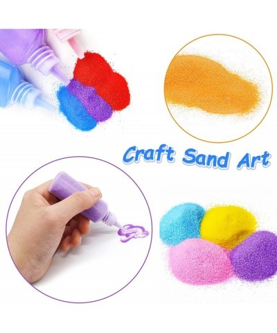 Art Sand DIY Arts and Crafts Kit 24 Colored Sand Kit for Kids' Painting and Crafts DIY Ideas Wedding Decorations Crafts(1.24o...