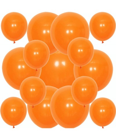 100 Pack Orange Balloons Different Sizes 18/12/10/5 Inch Party Balloon Kit Chrome Round Helium Matte Orange Balloons for Wedd...