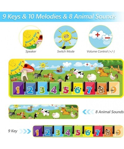 Musical Mats Toddler Toys - Baby Musical Toys Kids Floor Dance Mat Piano Keyboard Early Child Development Touch Pad Education...