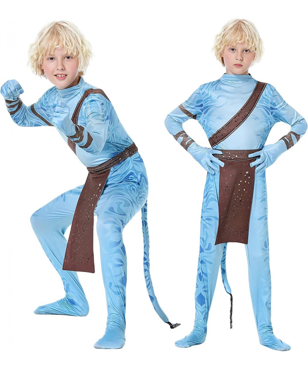 Neytiri Costume for Kids Cosplay Jumpsuit Aliens Bodysuit Onesie Halloween Outfit for Boys Girls $48.78 Kids' Costumes