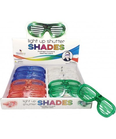 Light Up Shutter Shades for Parties Events Carnival Prize | LED Glasses | 12 Pack with Batteries $44.50 Kids' Party Favor Sets