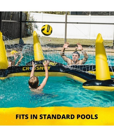 Inflatable H2O 4-Way Inflatable Volleyball Net for Adults & Family - Volleyball Net Pool Game - Quick Assemble and Portable -...