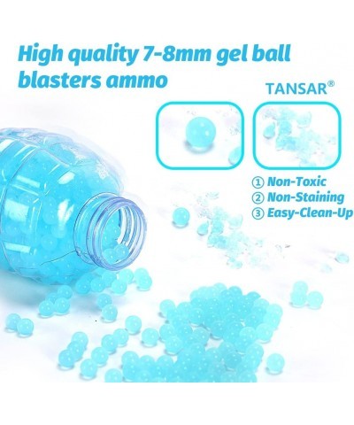 Gel Splatter Ball Blaster Ammo(7-8 mm 9 Pack 10000 Pieces Per Pack) Non Toxic Water Gel Splater Ball Bullets Compatible for O...