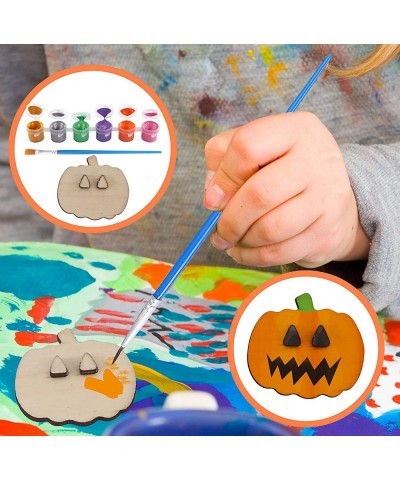 36 PCS Halloween DIY Art Craft Painting Kit Includes Suncatchers Rocks Magnet Tiles and Wooden Magnets Create Your Own Hallow...