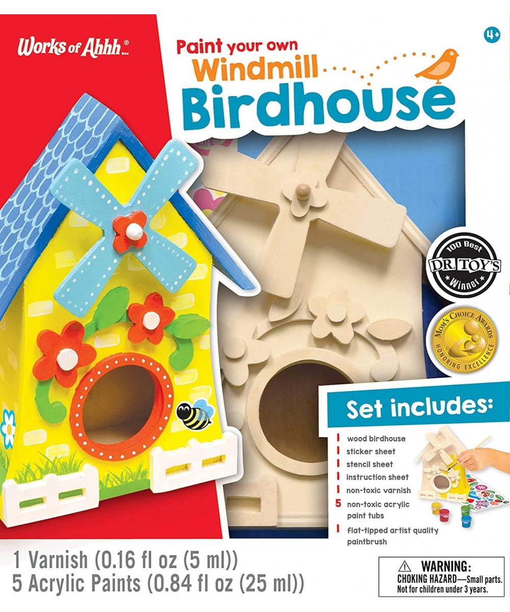 21637.03: Classic Wood Paint Kit - Windmill Birdhouse $25.10 Craft Kits