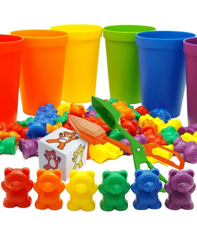 Rainbow Counting Bears Toddler Toys For 3 Year Old Gifts Stocking Stuffers Sorting Cups Montessori Sensory Toys 1 Preschool L...