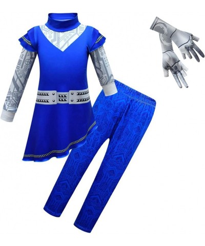 Zombies Alien Costume for Girls Halloween Outfits Set with Gloves 4-12Y $27.45 Kids' Costumes