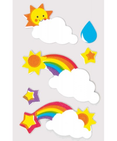 AF399 Rainbow Foam Stickers - Pack of 120 Self-adhesives Perfect for Children to Decorate Collages and Crafts Ideal for Schoo...