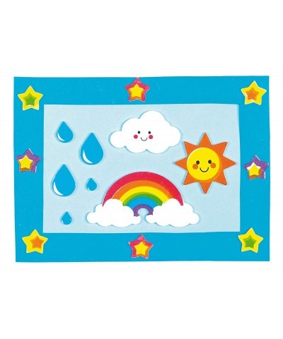 AF399 Rainbow Foam Stickers - Pack of 120 Self-adhesives Perfect for Children to Decorate Collages and Crafts Ideal for Schoo...