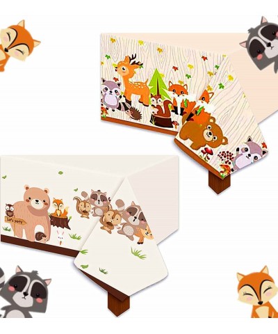 Woodland Party Supplies Woodland Party Tablecloth Woodland Animals Plastic Tablecloth Woodland Table Covers Woodland Animals ...