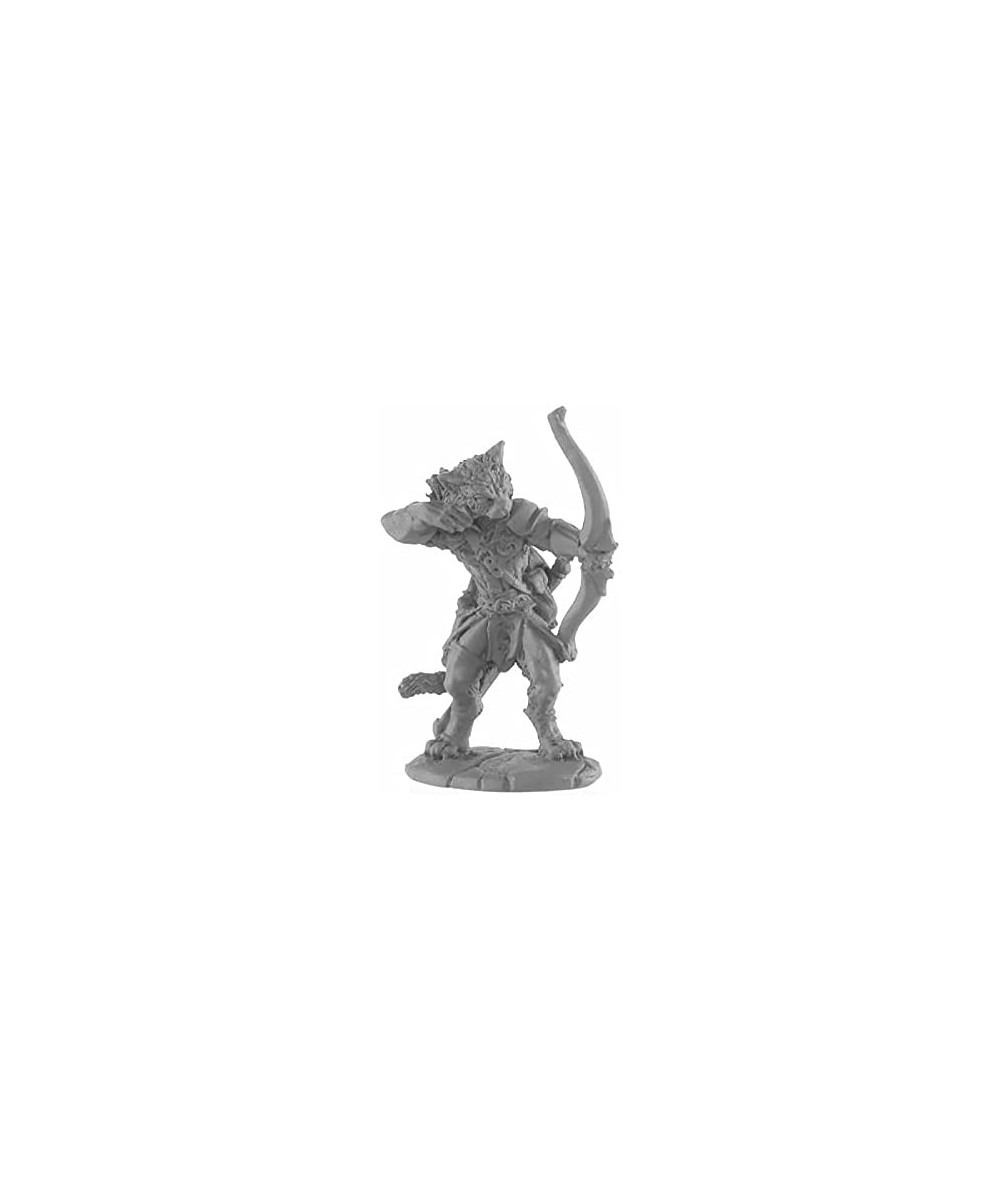 Catfolk Ranger Miniature 25mm Heroic Scale Figure Reaper Miniatures $23.38 Miniature Novelty Toys