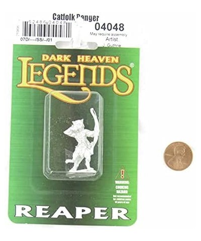 Catfolk Ranger Miniature 25mm Heroic Scale Figure Reaper Miniatures $23.38 Miniature Novelty Toys