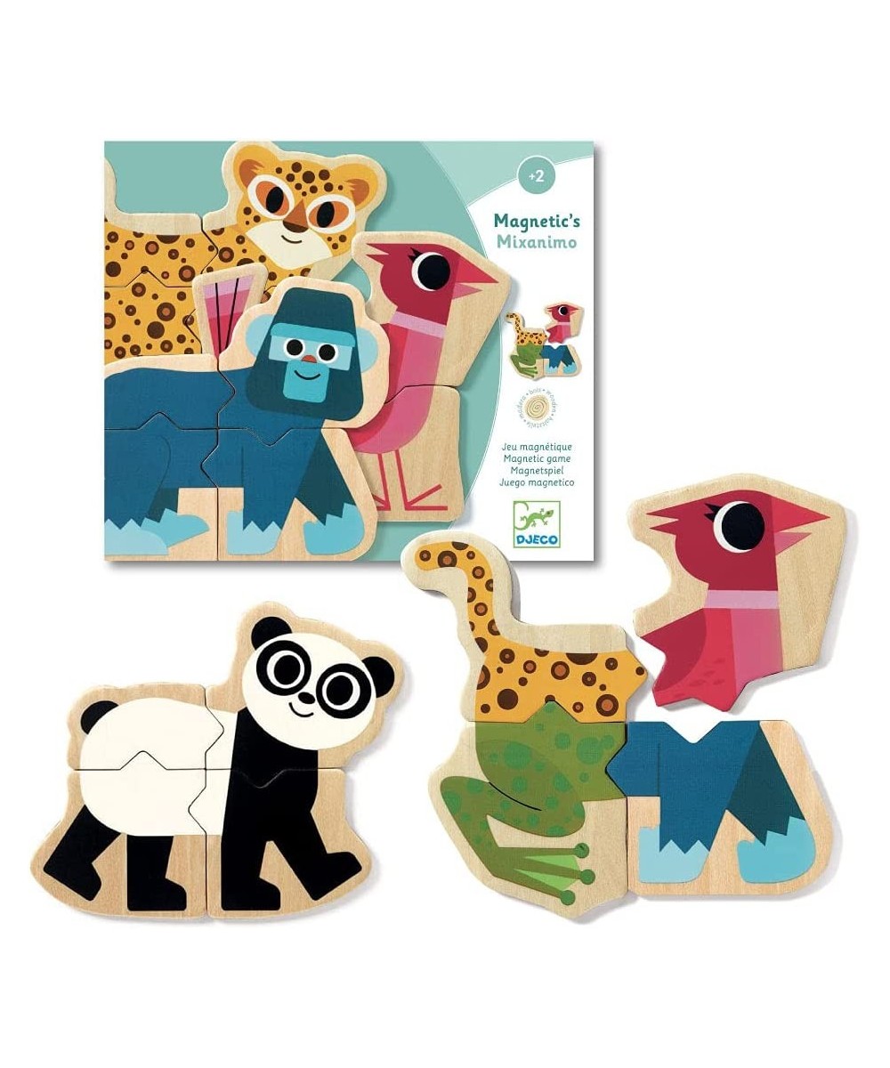 Mixanimo Mix & Match Wooden Animal Magnets $40.82 Early Development & Activity Toys