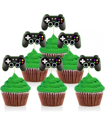 Video Game Controllers Cupcake Toppers-Gamepad Cake Picks Game Themed Birthday Anniversary Wedding Engagement Party Decoratio...