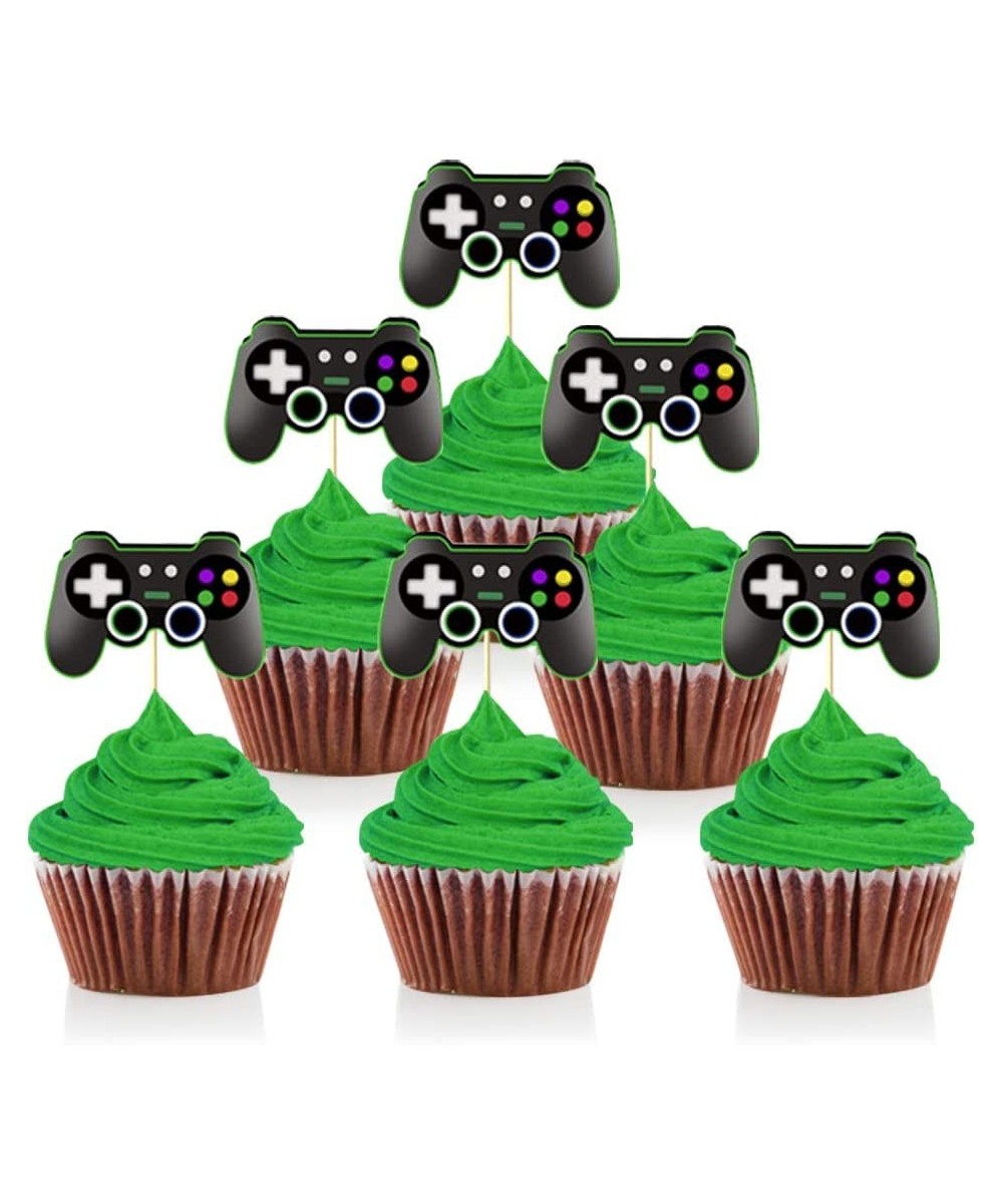 Video Game Controllers Cupcake Toppers-Gamepad Cake Picks Game Themed Birthday Anniversary Wedding Engagement Party Decoratio...