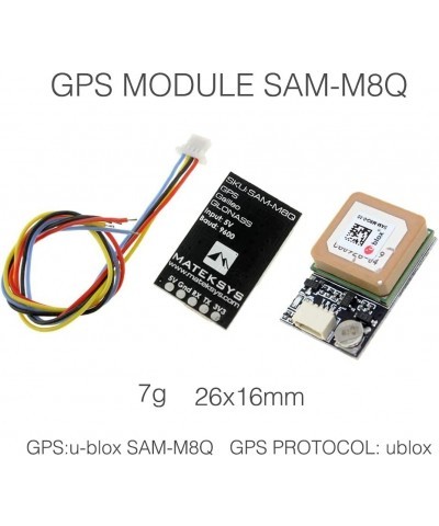 Matek GPS Module SAM-M8Q Mini FPV GPS Module GLONASS Galileo for UAV System Robots RC FPV … $61.57 Remote & App Controlled Ve...