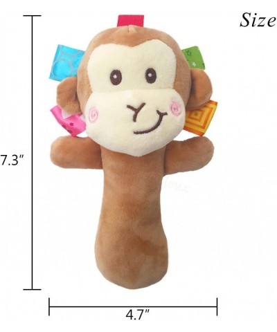 Cartoon Stuffed Animal Baby Soft Plush Hand Rattle Toys Infant Dolls - Giraffe and Monkey $17.66 Baby Rattles & Plush Rings