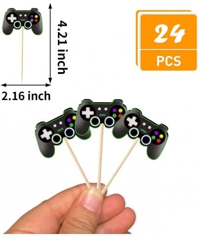 Video Game Controllers Cupcake Toppers-Gamepad Cake Picks Game Themed Birthday Anniversary Wedding Engagement Party Decoratio...