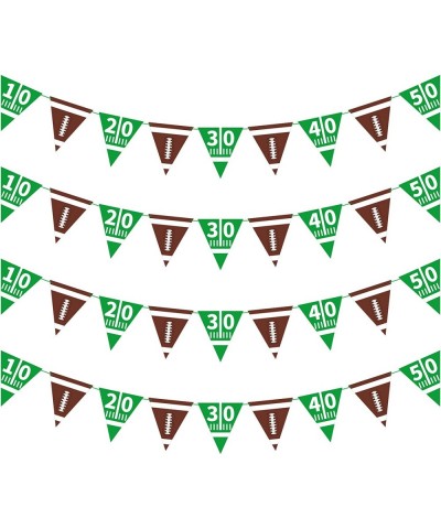 Football Party Supplies Football Paper Pennant Bunting American Football Theme Triangle Flags Banner for Birthday Party Decor...