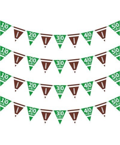 Football Party Supplies Football Paper Pennant Bunting American Football Theme Triangle Flags Banner for Birthday Party Decor...