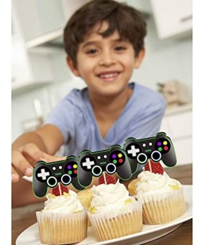 Video Game Controllers Cupcake Toppers-Gamepad Cake Picks Game Themed Birthday Anniversary Wedding Engagement Party Decoratio...