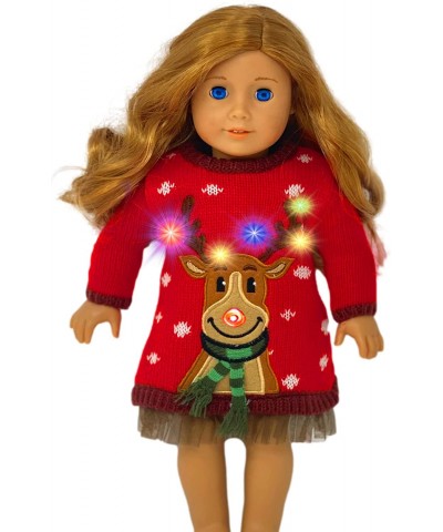 Clothes and 18 inch Doll Accessories- Light Up Christmas Ugly Sweater Dress–fits 18 inch Dolls (Doll Not Included) $41.83 Dol...