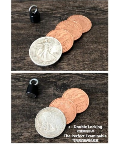 Superior Scotch and Soda (Double Locking Mexican Coin & Walking Liberty Half Dollar) - Magic Tricks Stage Magic Party Magic M...