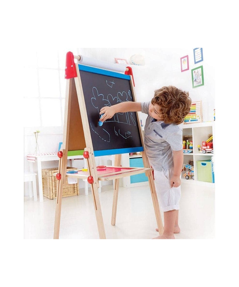 Award Winning All-in-One Wooden Kid's Art Easel with Paper Roll and Accessories Cream L: 18.9 W: 15.9 H: 41.8 inch $120.24 Ki...