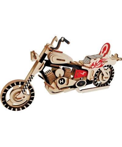 3D Puzzle Harley Motorcycle Model Jigsaw Moveable Architecture Blocks Toy Intelligence Toys Assembly Wooden Home Decors Adult...