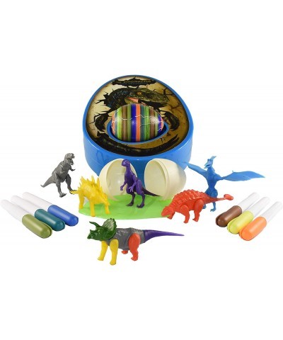 The DinoMazing Dinosaur Egg and Easter Egg Decorator Kit - Egg Decorating Spinner Arts and Crafts Activity - Includes Mystery...