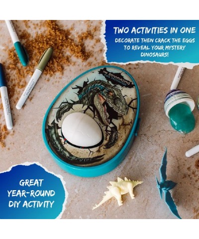 The DinoMazing Dinosaur Egg and Easter Egg Decorator Kit - Egg Decorating Spinner Arts and Crafts Activity - Includes Mystery...