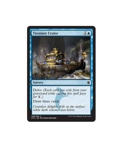 Treasure Cruise - Khans of Tarkir - Foil $14.24 Card Games