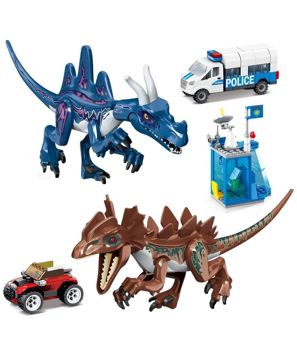 Jurassic Dinosaur Variants Velociraptor & Mutant Dinosaurs Animal World Attack City Police Station Building Sets Advent Calen...