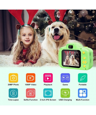 Kids Camera Gift for 3-9 Year Old Boys Kids Selfie Camera Compact for Child Little Hands Smooth Shape Toddler Camera Best Chr...