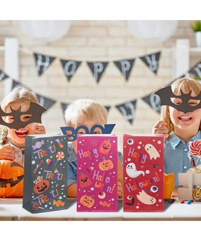 72 pcs Halloween Paper Candy Bags 9 Design in Trick or Treat Bags for Halloween Event Party Favor Supplies Halloween Snacks B...