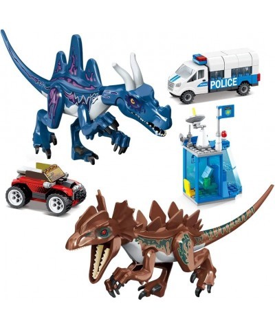 Jurassic Dinosaur Variants Velociraptor & Mutant Dinosaurs Animal World Attack City Police Station Building Sets Advent Calen...