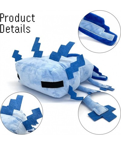 Blue Axolot Plush Plush Stuffed Toy Soft Throw Pillow Decorations for Video Game Fans Kids Birthday Party Favor Preferred Gif...