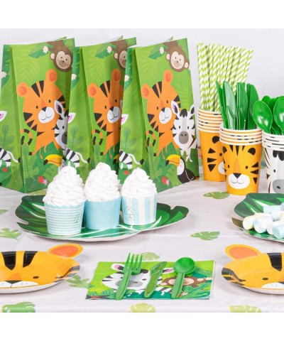 Jungle Theme Party Supplies Serve 24 with 2 More Tablecloths $54.39 Kids' Party Tableware