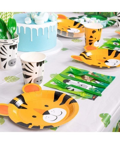 Jungle Theme Party Supplies Serve 24 with 2 More Tablecloths $54.39 Kids' Party Tableware